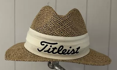 Titleist PGA Tour Golf Masters Fairway Vintage Straw Hat Unihat By Texace • $29.99