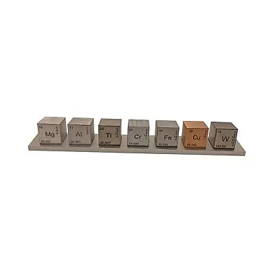 $407.63 • Buy Element 1” Cube Set 7 PCS - Titanium Tungsten Aluminum Copper Iron Chromium M...