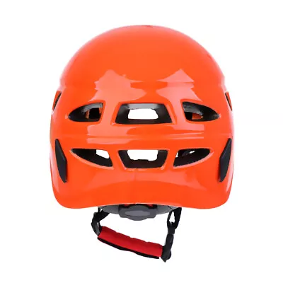 Adjustable Safety Helmet Climbing Caving Rappelling   Protector Orange • $51.98