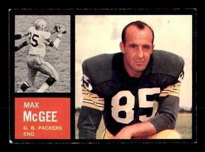 1962 Topps Football #67 Max McGee VG/EX *e2 • $15
