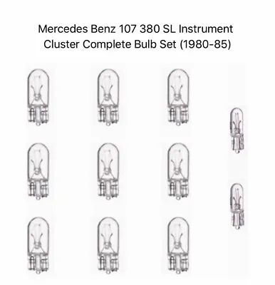 Mercedes Benz 380SL Instrument Gauge Cluster Complete Bulb Set • $18.97