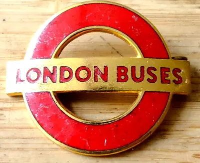 London Buses Red & Gold Cap Badge • £37.50