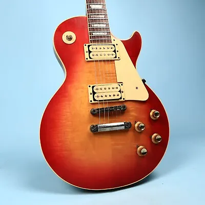 $3200 • Buy 1973 Vintage Gibson Les Paul Deluxe Cherry Sunburst Electric Guitar