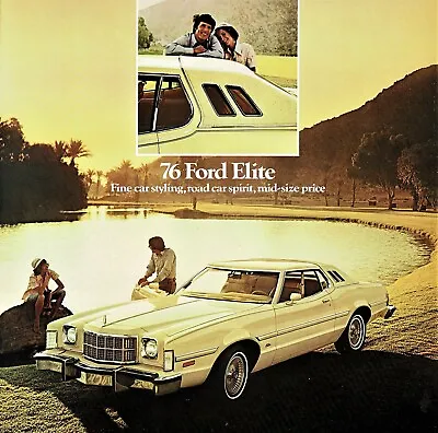 1976 Ford Elite Dealer Vintage Sales Brochure • $6.99