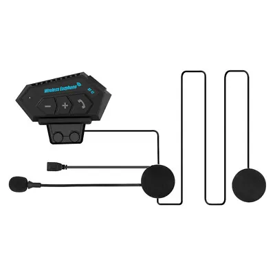 Motorcycle Helmet Headset Wireless Bluetooth 5.0 Headphones Stereo Call Kit IP67 • $25.10