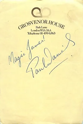 £25 • Buy Vintage Signed Autograph Cut - To James - British Magician - Paul Daniels