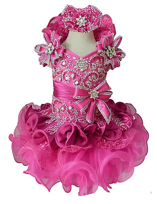 Jenniferwu Baby Dress Handmade Beaded Dresses Toddler Pageant Princess Dress • $92.65