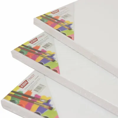 30x40cm 12x16  Artist Canvas Board Stretched Primed Blank Cotton Pack Art Large • £7.99