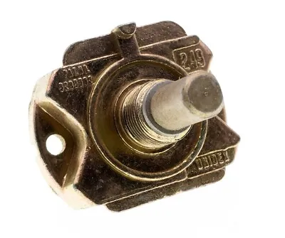 Unidex 249 Rotary Switch Body 1/4  Shaft 5 Pos 36 Degree/Pos 3/8-32UNEF NOS • $4.95