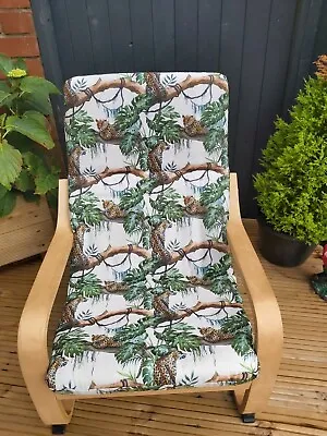 Ikea Poang Kids Chair Cover Slipcover Replacement Cover Cushion Washable • £20