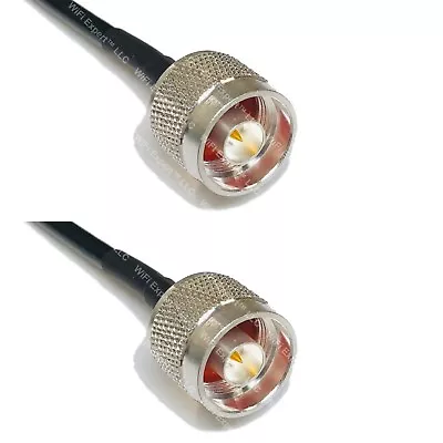 LMR240 UF ULTRA FLEX N MALE To N MALE Coaxial RF Pigtail Cable USA LOT • $38.51