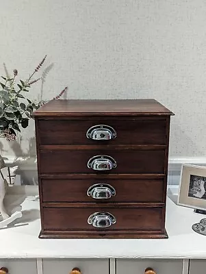 Antique Collectors Drawers Miniature Tabletop Cabinet • £180