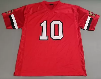 Maryland Terrapins Football Jersey Mens Large Red #10 Pro Edge Athletic NCAA • $24.99