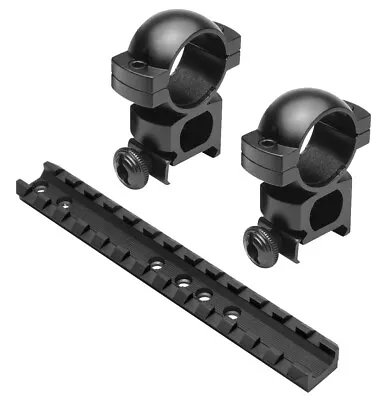 Picatinny Scope Mount Rail + Tall Ring Mounts For Marlin 336 444 922M 989 Rifle • $27.50