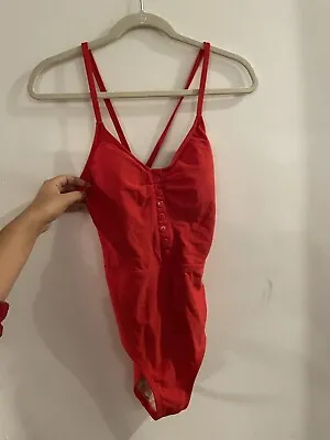 Kona Sol Swimsuit Red One Piece E15 • $10