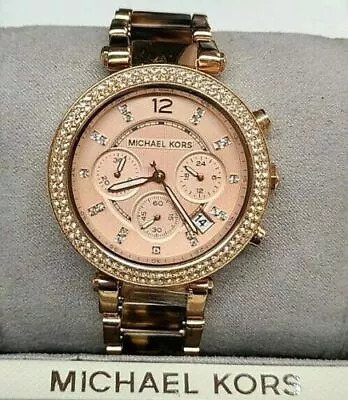 Michael Kors MK5859 Blair Rose Gold Dial Rose Gold Chronograph Women's Watch • $125