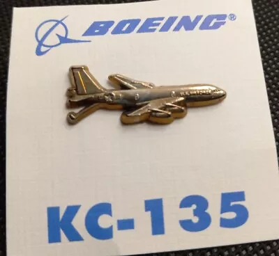 Vintage Boeing KC-135 Gold Tone Lapel Hat Vest Pin US AIR FORCE 1.25  1139 • $9.98