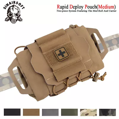 £25.99 • Buy Tactical First Aid Pouch Two Piece Emergency Medical Kit Bag Multi-Purpose EMT