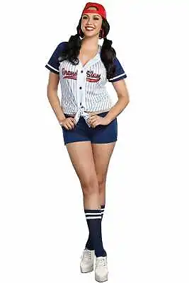 Grand Slam Women's Plus Size Baseball Player Costume Genuine Dreamgirl - New • $131.99