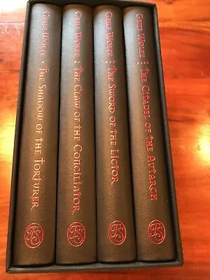 $1800 • Buy Book Of The New Sun, FOLIO SOCIETY, Signed - Gene Wolfe & Neil Gaiman