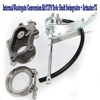 Internal Wastegate Conversion Kit T3T4 5-Bolt 2.5  V-Band Swingvalve • $48