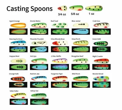 Moonshine Lures  Casting Spoon 3/4 Oz • $7.99