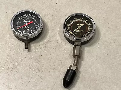 $20 • Buy Vintage  Compression Tester & Engine Vacuum/Fuel Pump Pressure Gauge