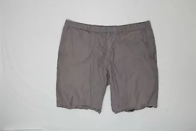 Mens J Ferrar Gray Striped Casual Shorts 38W EUC • $10.99