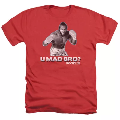 Rocky III Heather T-Shirt U Mad Bro Red Tee • $23.39
