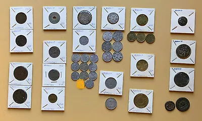 Lot Of 40 Morocco Coins - 1853-1952 - No Silver • $150