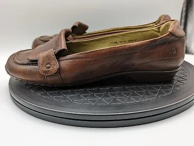 Born Loafers Brown Leather Shoes Womens Size 11 W6181 • $24.99