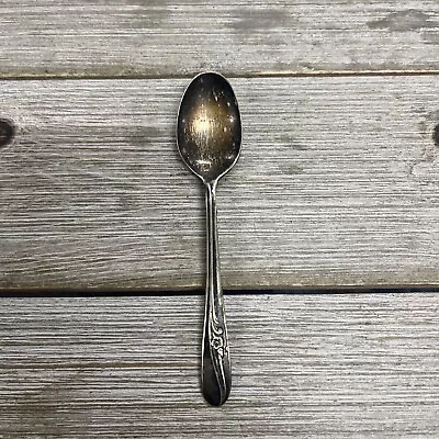 H&T MFG Co. Silver Plate Spoon With Floral Design  • $10.80