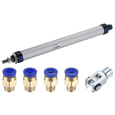 $34.24 • Buy Pneumatic Air Cylinder 25mm Bore 250mm Stroke With Y Connector And Quick Fitting