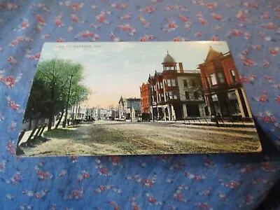 (1032) Old Postcard 1910 Mayville Wis Main St. Mayville Wis Wisconsin • $10.99