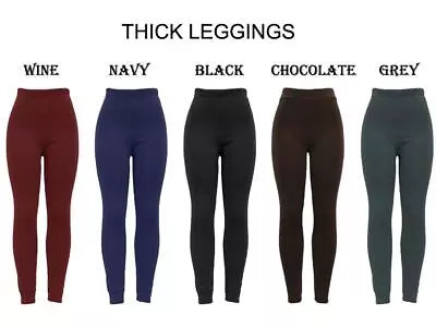 £7.99 • Buy New Ladies Thick Winter Thermal Leggings Fleece Lined Warm High Waist Size 16-24