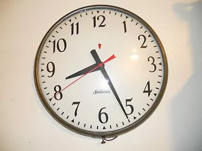 Vintage Sunbeam Office Clock Model C006 15  Dial Circa 1958 • $29.95