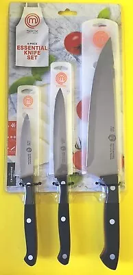 MasterCHEF The Champions Collection 3pc.Chef Knife Set Triple Rivet Full-Tang SS • $32.97