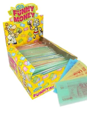 Full Box Of 24 Packs Crazy Candy Factory Edible Paper Funny Money • £19.90