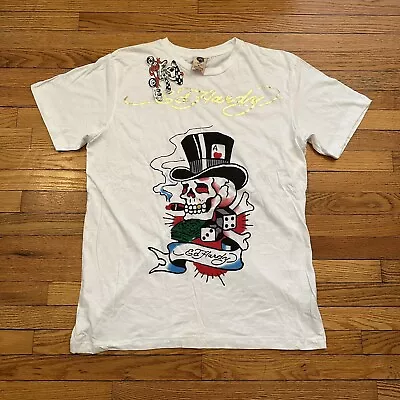 NWT Ed Hardy Christian Audigier Skull Graphic Tee T-Shirt Size XL Men NEW Y2K • $59.99