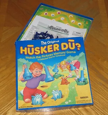 Original HUSKER DU Match The Pictures Memory Game - Vintage 1994 Parker Brothers • $24.94