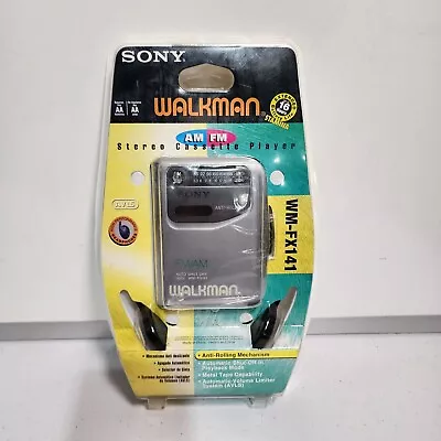 NEW! VINTAGE- SONY Walkman STEREO Cassette PLAYER (WM-FX141) AM/FM Radio • $129.99