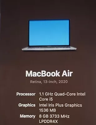 Apple - Macbook Air 13.3  (256GB SSD Intel Core I5 1.1GHz 8GB RAM) Laptop... • $550