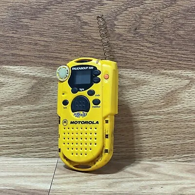 Motorola Talkabout 200 Yellow Two-way Walkie Talkie Handheld Radio • $8.99