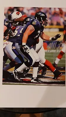 Framed MARSHAL YANDA Autographed/Signed Baltimore Ravens 8x10 Photo W/ COA • $55