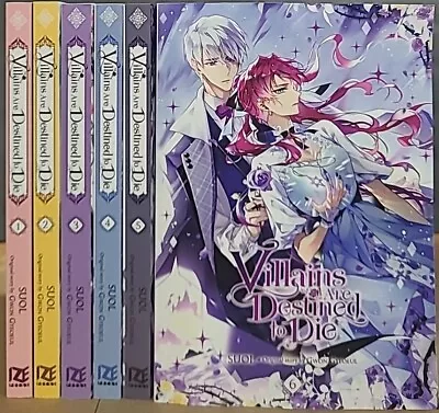 Villains Are Destined To Die Manga Vol 1-6 English Manhwa Set New SUOL In Color  • $103.50