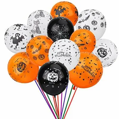 Happy Halloween Balloons Party Decorations Baloons Trick Or Treat Spooky BOO UK • $2.48