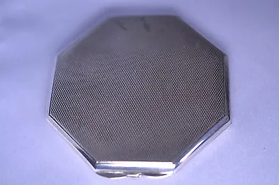 Vintage 800 Silver Hexagon Textured Finish Compact • $100