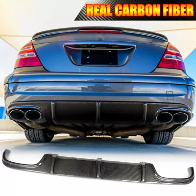 Fit For Benz W211 E55AMG Sedan 2002-2006 Rear Bumper Diffuser Lip Carbon Fiber  • $298.29