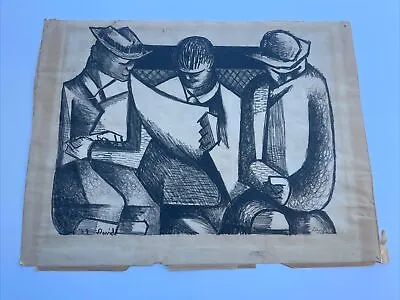 David Park Lithograph Rare Early 1939 Signed Modernist Famous Antique Listed • $5000