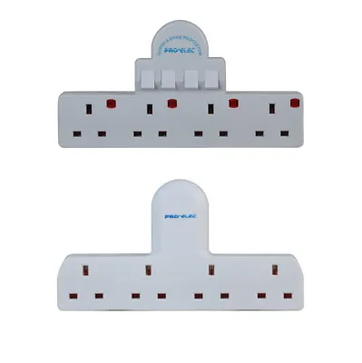3/4 Way Gang Main Adaptor Extension Power Socket Switched Multi UK Plug 13A  • £6.95
